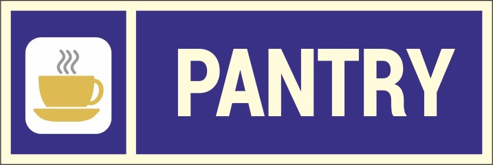 Pantry Sign text sticker