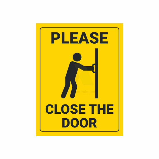 Highfive Please Close the Door - Sticker