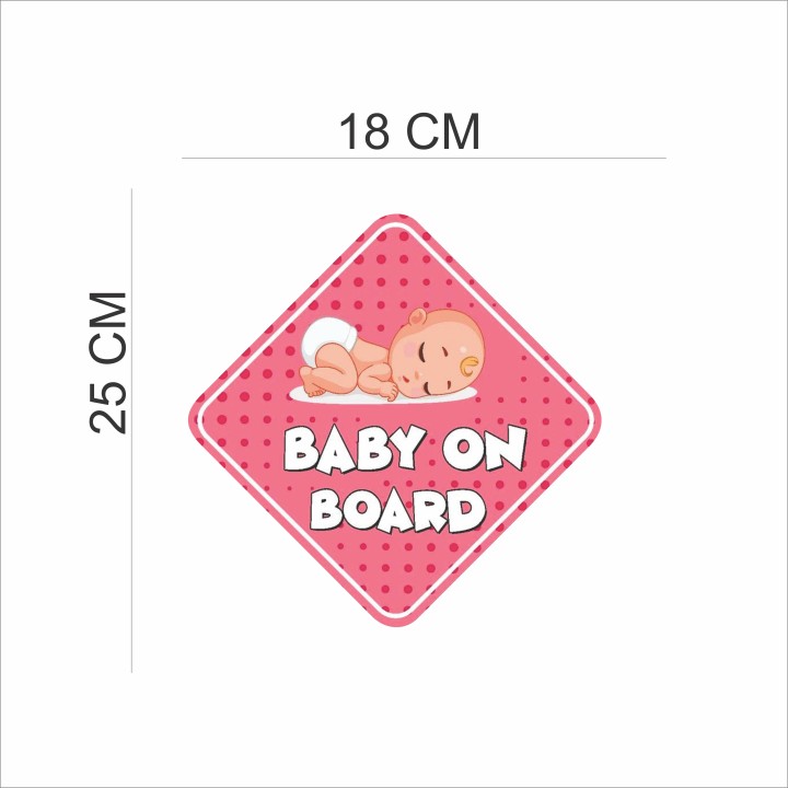 Readymade sticker 26 cm Keep Slow its Baby Car/Wall/Glass Window Self Adhesive - Image 2