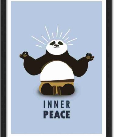 Inner Peace Framed Poster for Room &  Office with photo frame