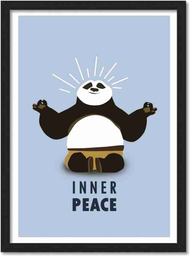Inner Peace Framed Poster for Room & Office with photo frame