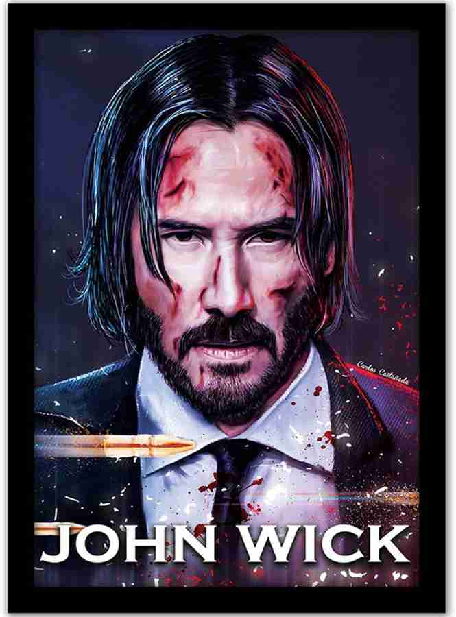 Highfive John Wick Wall Poster with photo Frame