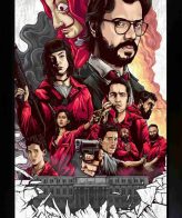 Highfive CrowdHall Money Heist Poster with wall photo frame