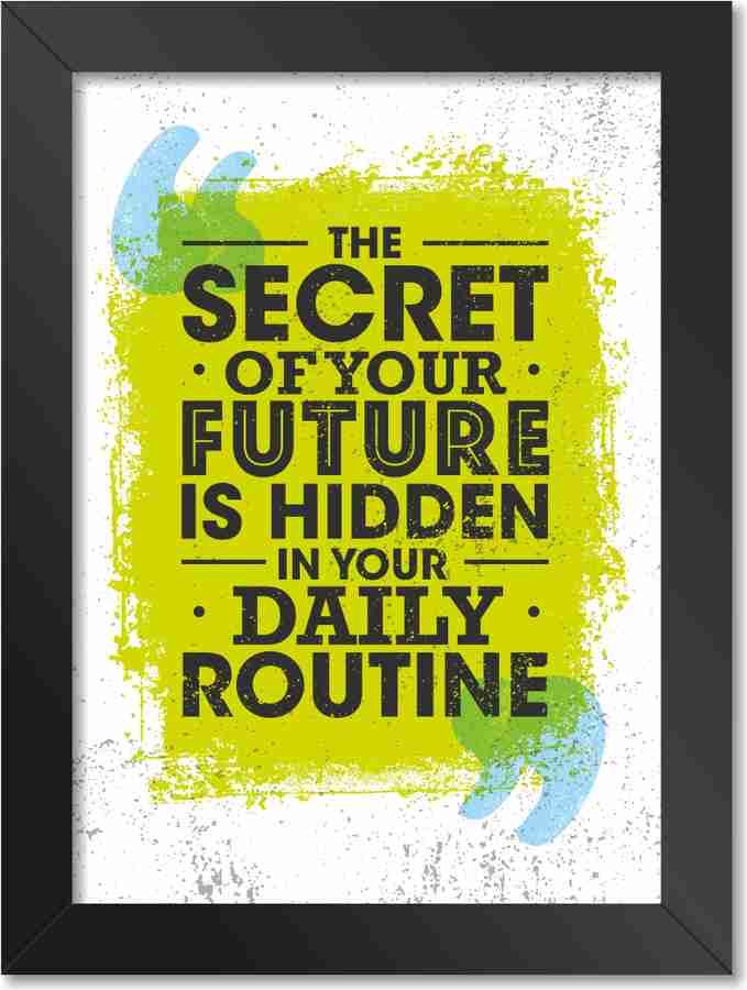 Motivational/Funny Quote Inspirational Religious poster with Photo Frame for Wall, Home Office, Gym Study Room livingroom Bedroom Decoration (11 inch X 8 inch)