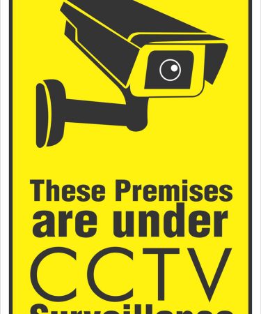 Highfive CCTV These Premises are under CCTV Surveillance - Sign Sticker