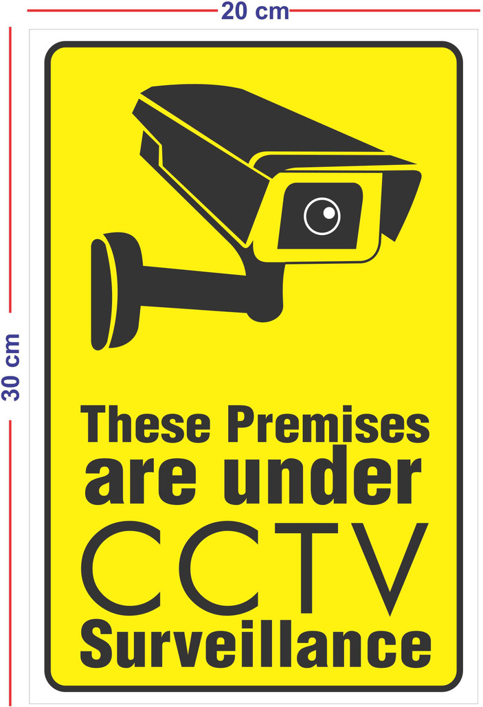 Highfive CCTV These Premises are under CCTV Surveillance - Sign Sticker - Image 2