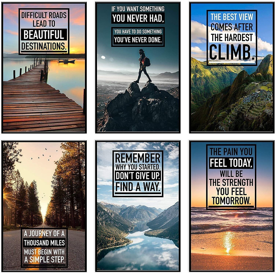 Inspirational Motivational Multicolour Wall Art for Wall Decor