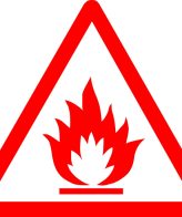 Highfive FIRE CAUTION WARNING STICKER SIGN - Self Adhesive