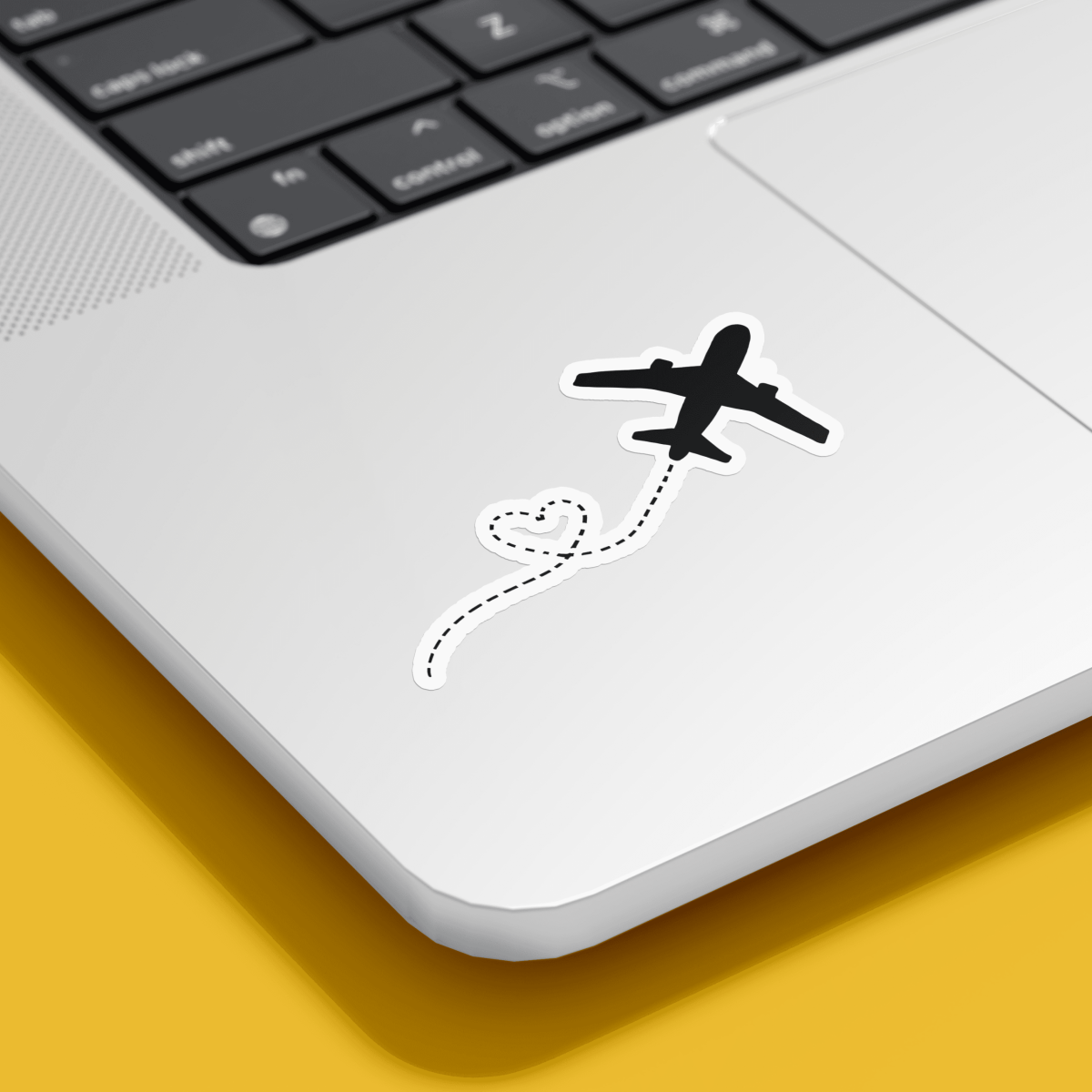 Highfive 3x3 inches Travelling Aeroplane Sticker self adhesive - Image 2