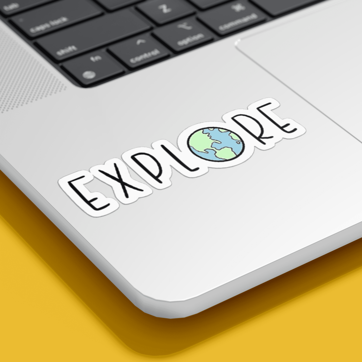 Highfive 3x3 inches Explore Sticker self adhesive - Image 2