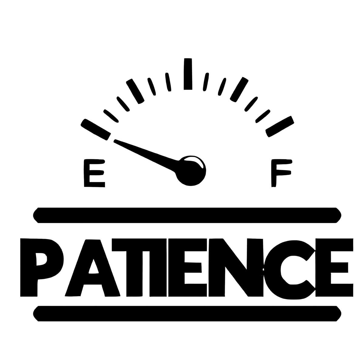 Highfive 3x3 inches Low Patience Sticker Self adhesive