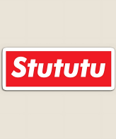 Highfive 3x3 inches Stututu Sticker self adhesive