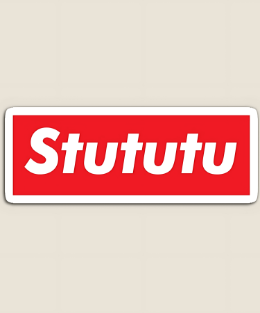 Highfive 3x3 inches Stututu Sticker self adhesive