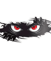 Peeking Monster Car Decals Sticker self adhesive