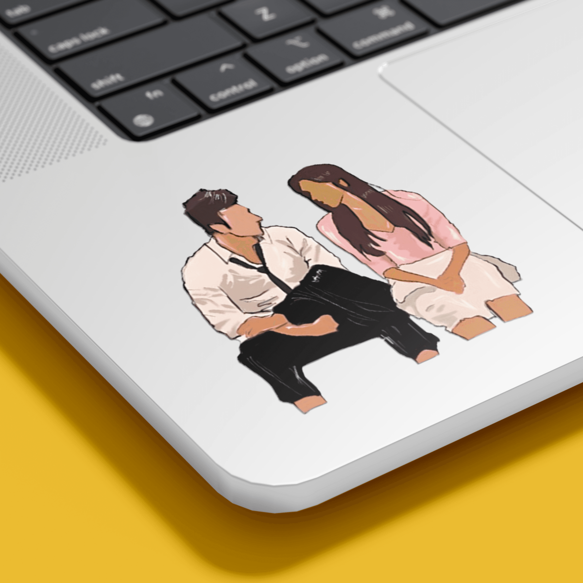 Highfive 3x3 inches Bunny And Naina Sticker self adhesive - Image 2