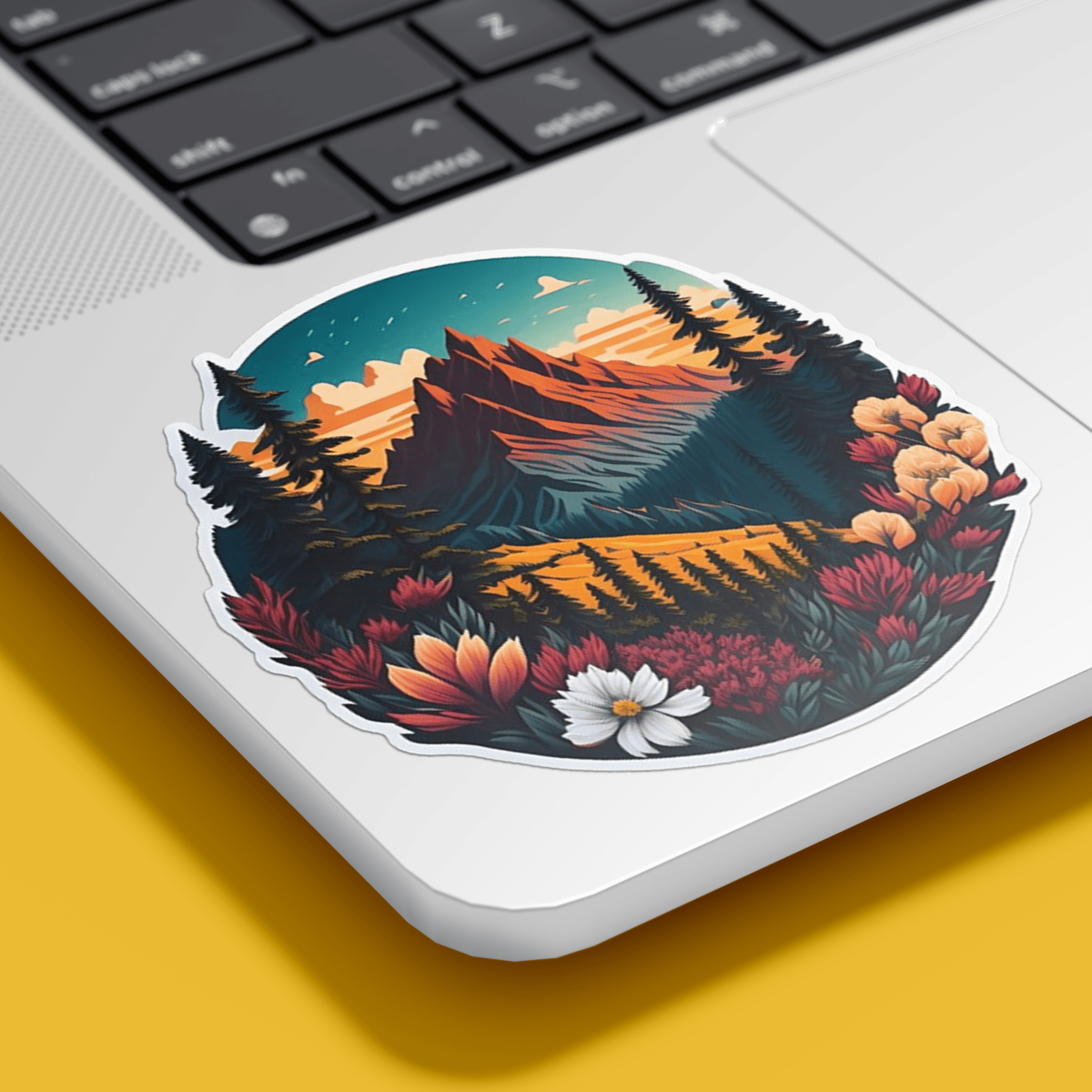 Highfive 3x3 inches Aesthetic Scene Sticker Self adhesive - Image 2