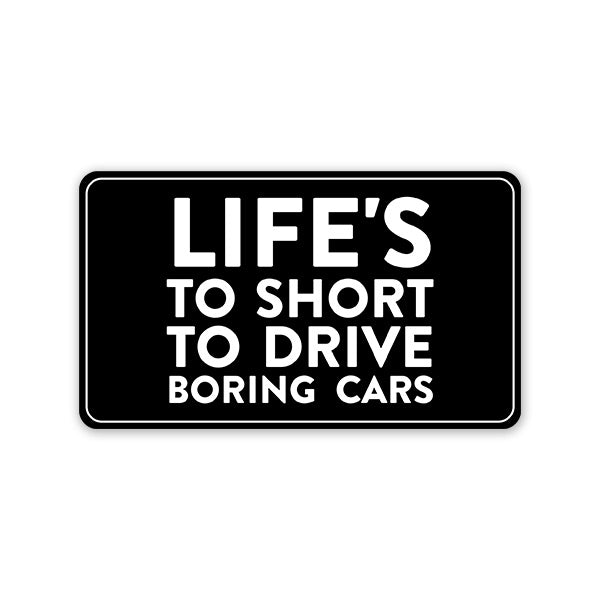 Highfive Don'T Drive Boring Cars Car Sticker self adhesive