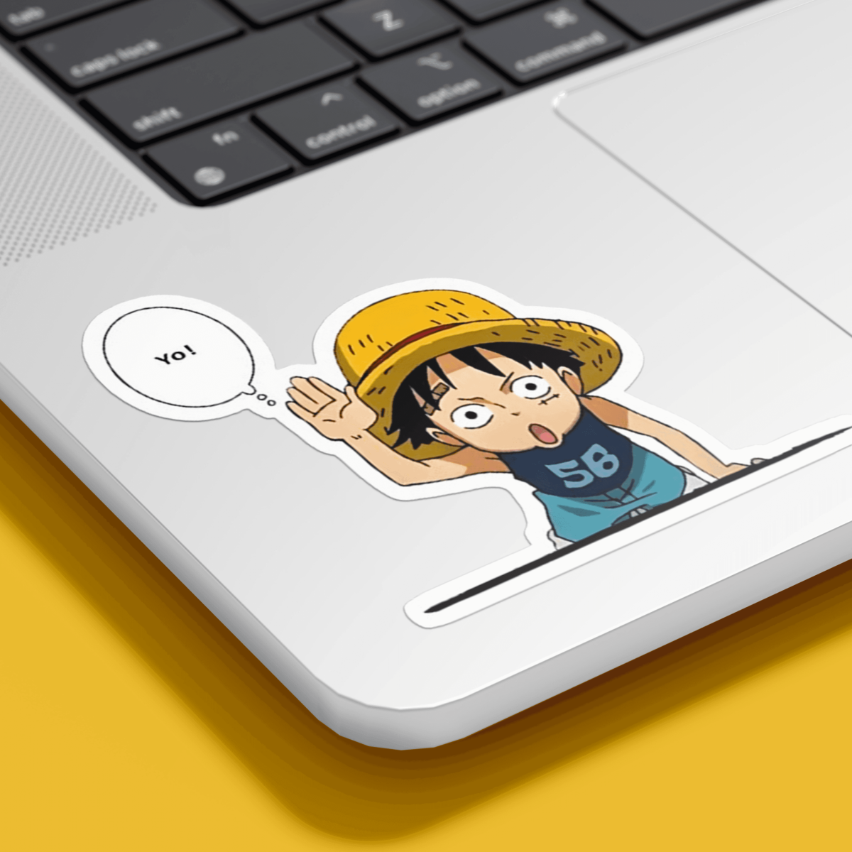 Highfive 3x3 inches Yo!! Luffy Sticker Self adhesive - Image 2