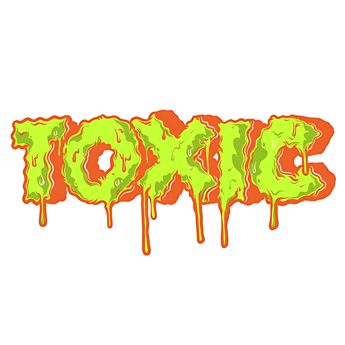Highfive 3x3 inches Toxic Sticker self adhesive