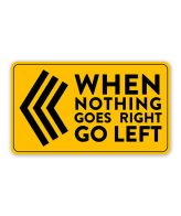 Highfive Go Left Car Sticker self adhesive