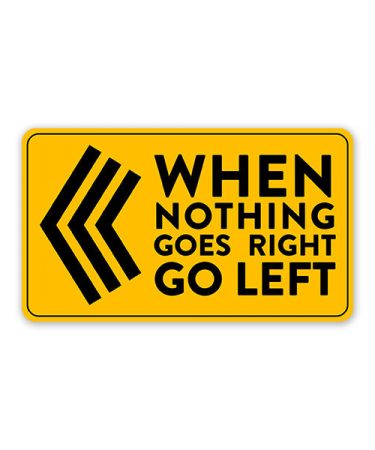 Highfive Go Left Car Sticker self adhesive