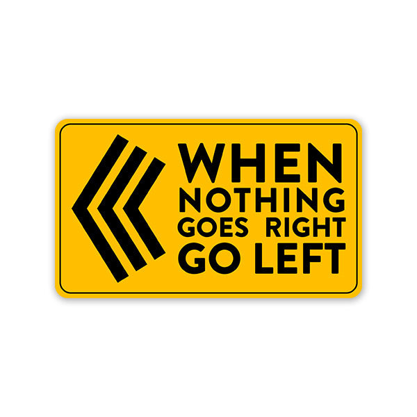Highfive Go Left Car Sticker self adhesive