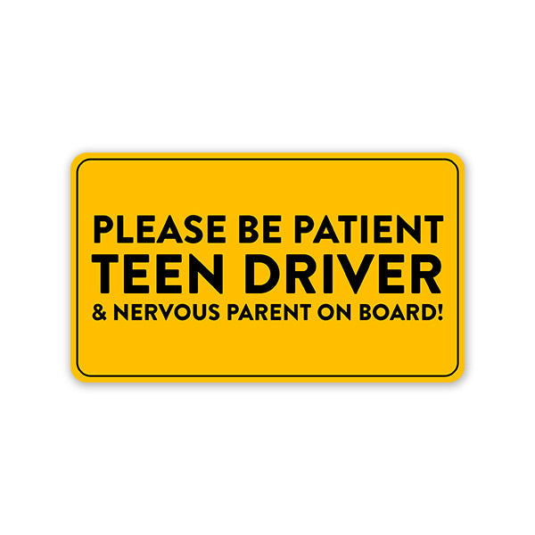 Highfive Teen Driver Car Sticker self adhesive