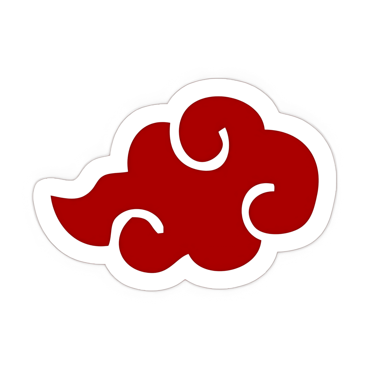 Highfive 3x3 inches Naruto Cloud Sticker self adhesive