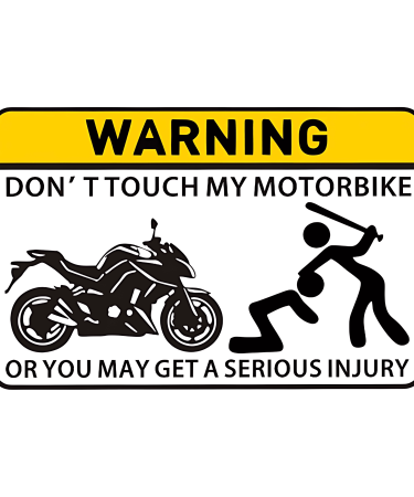 Highfive 3x3 inches Don't Touch Sticker self adhesive