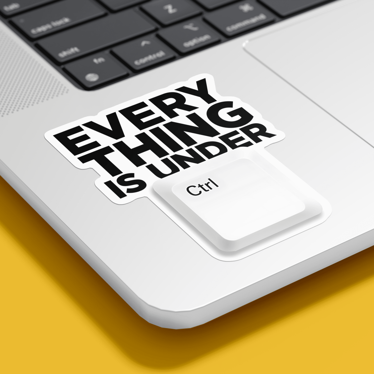 Highfive 3x3 inches Everything is under Ctrl Sticker self adhesive - Image 2