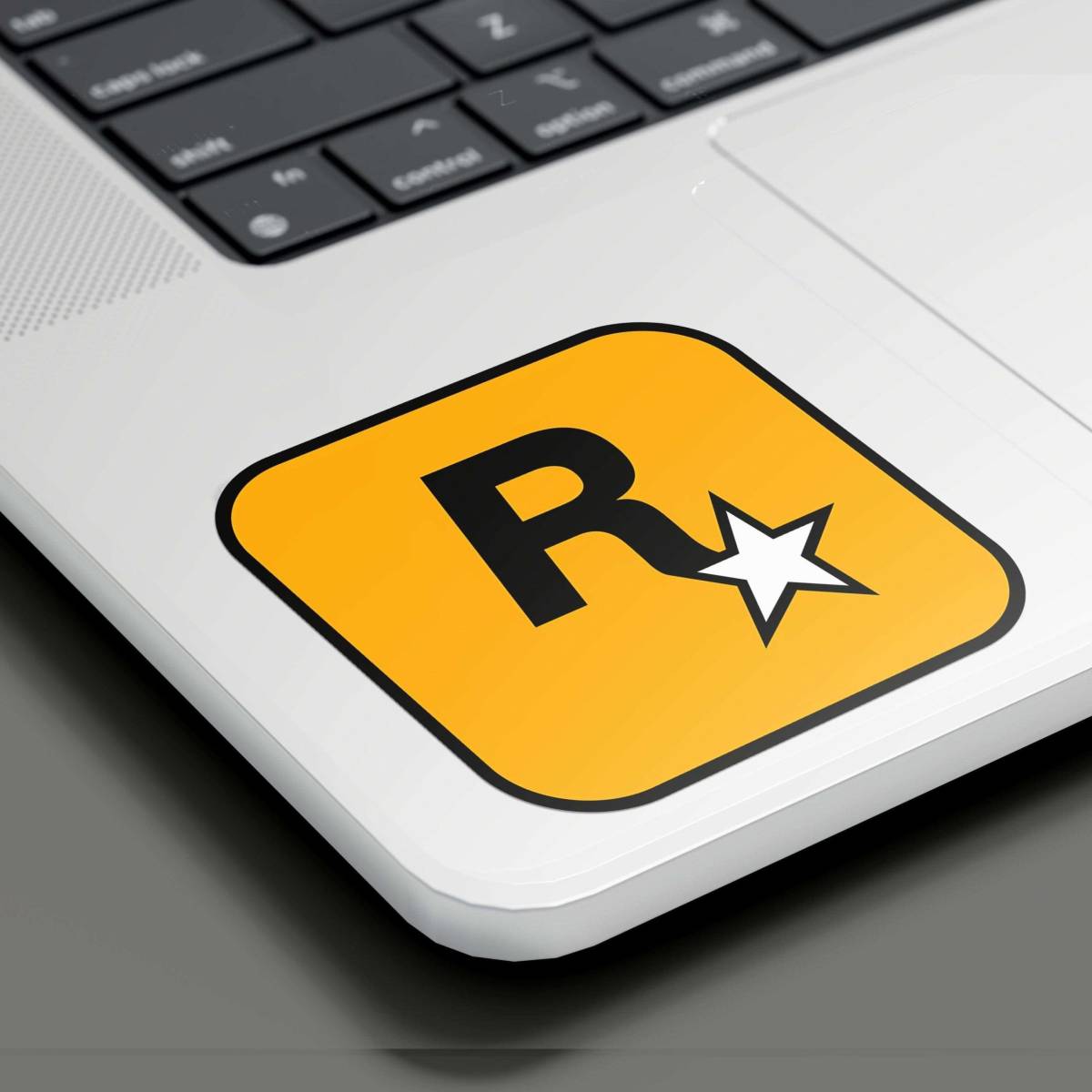 Highfive 3x3 inches Rockstar Games Logo Sticker self adhesive - Image 2