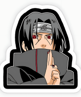 Highfive 3x3 inches Itachi Sharingan Sticker self adhesive