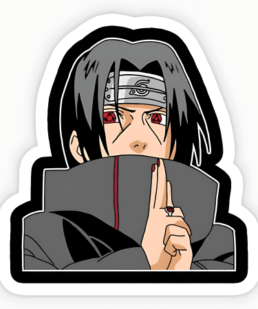 Highfive 3x3 inches Itachi Sharingan Sticker self adhesive