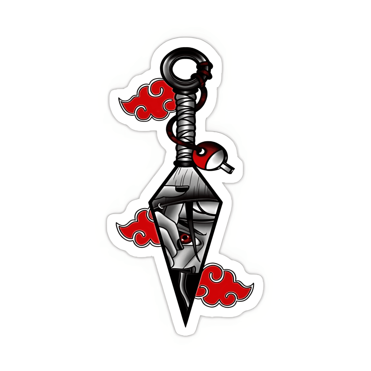 Highfive 3x3 inches Naruto Blade Sticker self adhesive