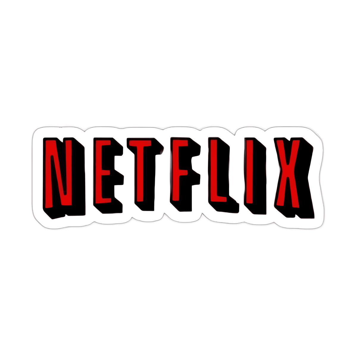 Highfive 3x3 inches Netflix Sticker self adhesive