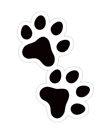 Highfive 3x3 inches Cat Paw Sticker self adhesive