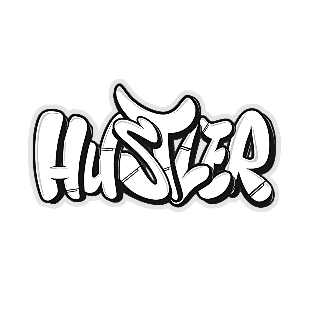 Highfive 3x3 inches Hustler Sticker self adhesive