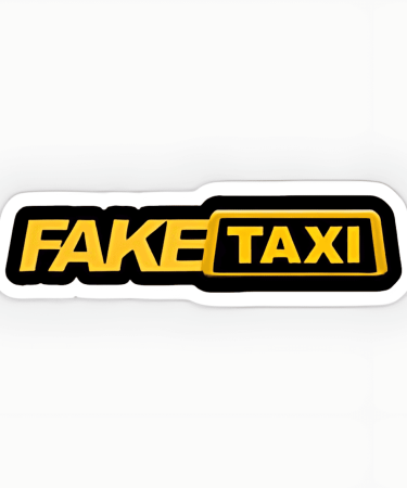 Highfive 3x3 inches Fake Taxi Sticker Self adhesive