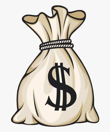 Highfive 3x3 inches Dollar Bag Sticker self adhesive