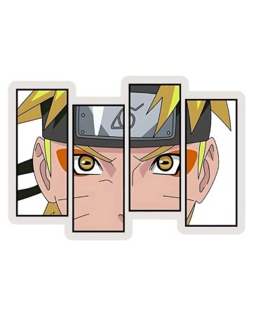 Highfive 3x3 inches Naruto Eyes Sticker self adhesive
