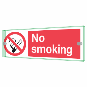 Highfive No Smoking Sign self adhesive