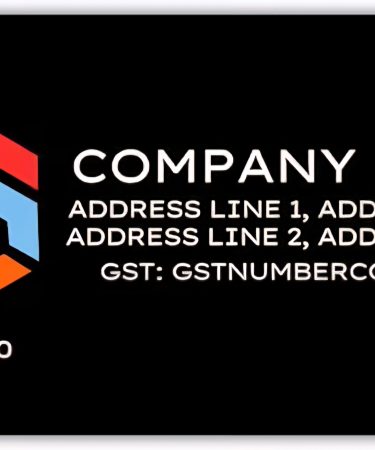 Stickers guru Customize Name Plate for Office with Color Logo - Office Name Board for Wall with GST Number Sign board waterproof 11 x 7 inche