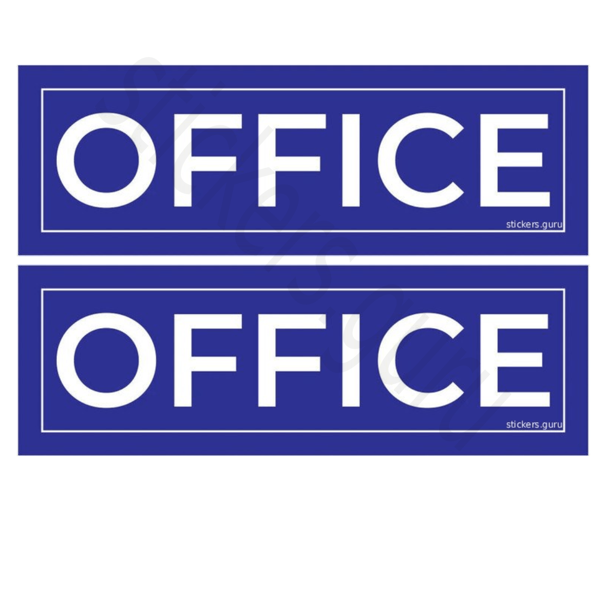 Highfive “Office" sign board stickers self adhesive pack of 2