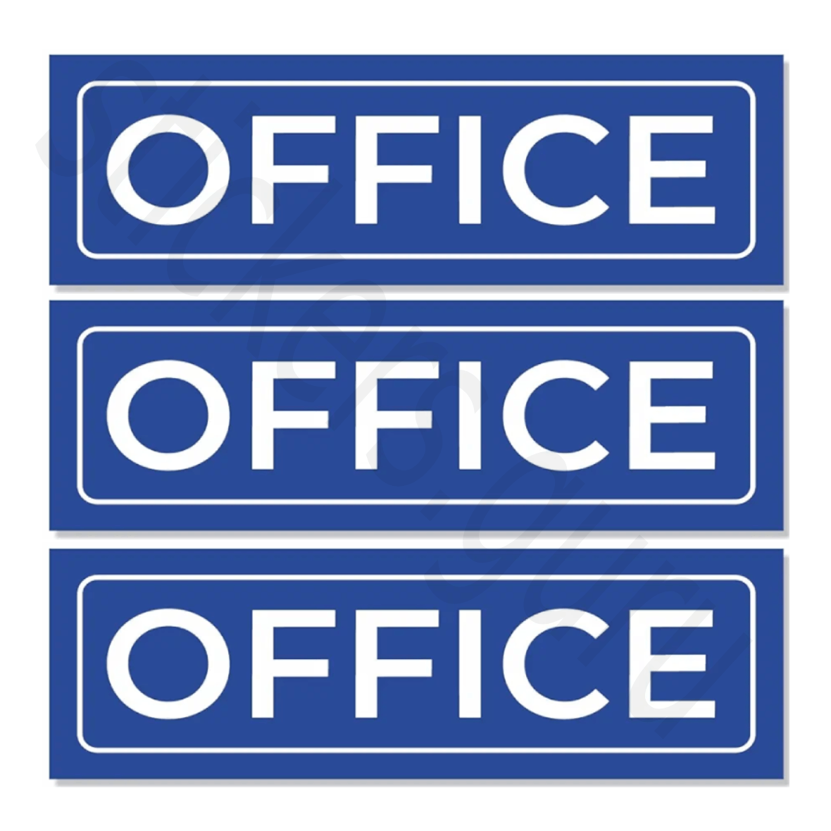 Highfive “office" sign board stickers self adhesive pack of 3
