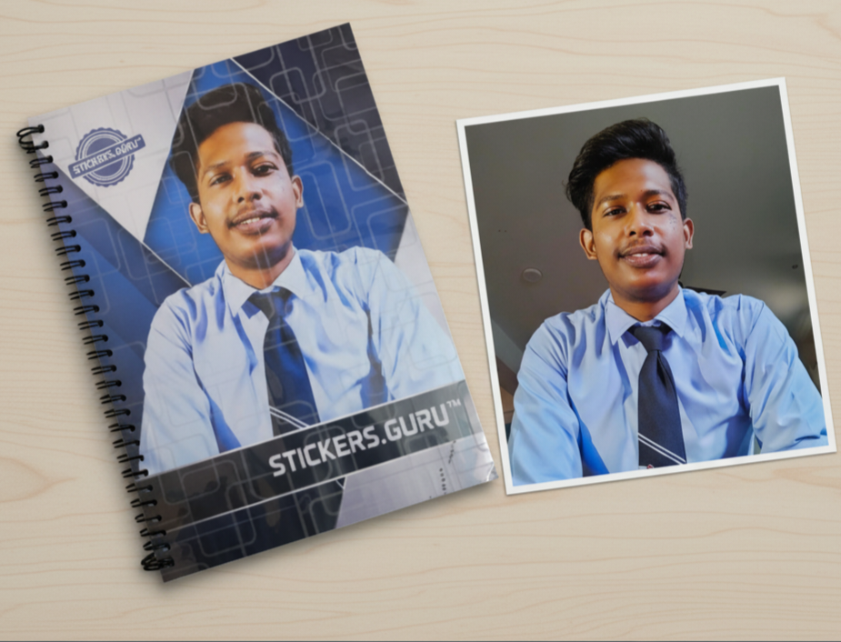 Customised own image print notebooks