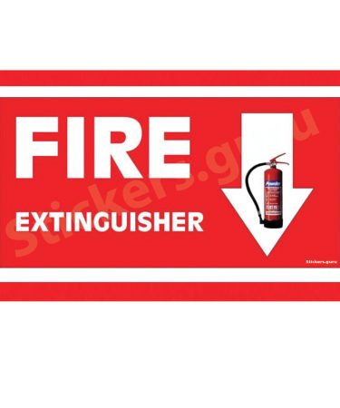 Fire extinguisher Sign Board Sticker self adhesive